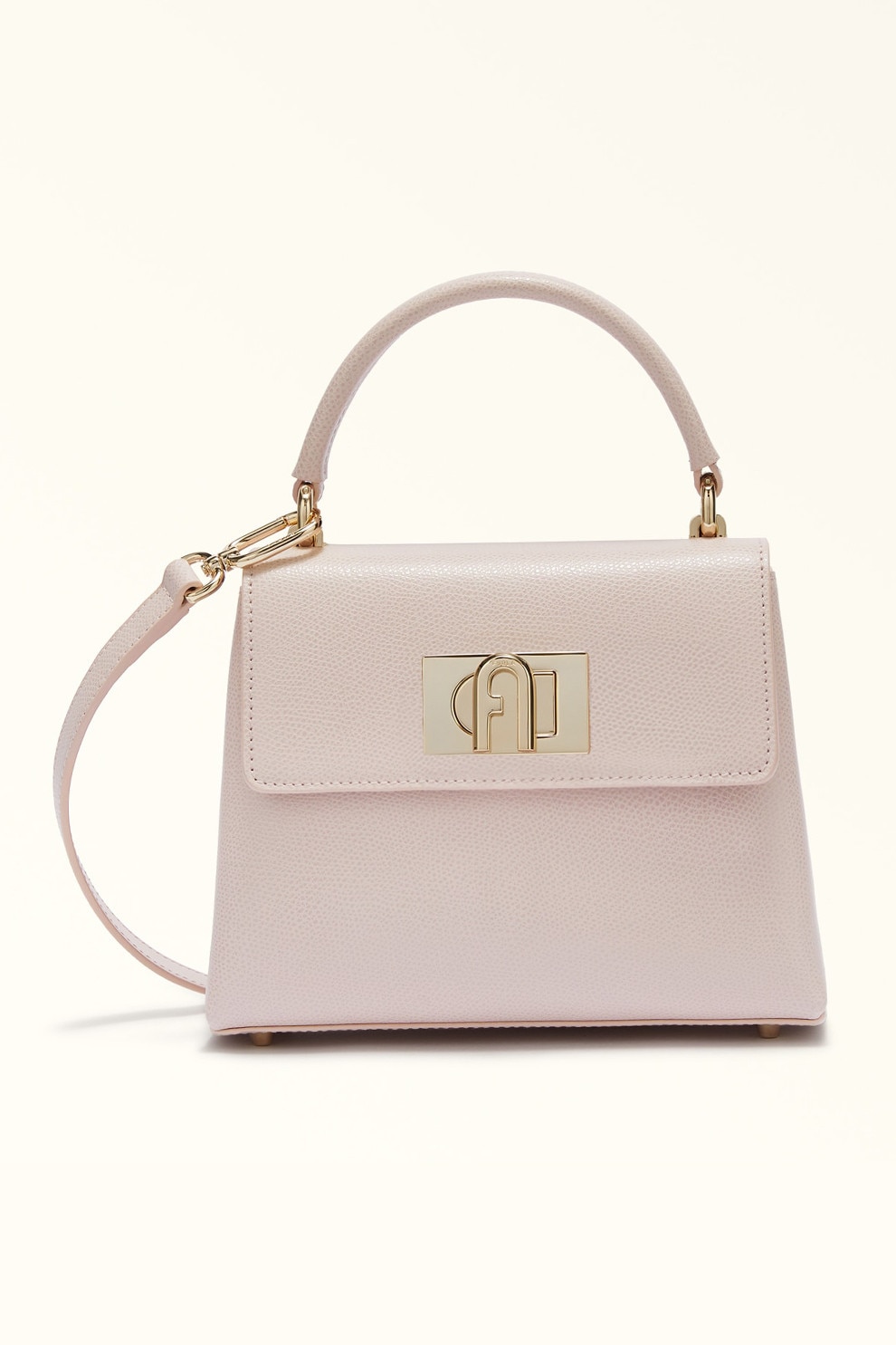 Furla, Geanta crossbody din piele cu buzunar pe partea din spate