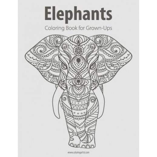 Elephants Coloring Book for Grown-Ups 1, Nick Snels (Author)