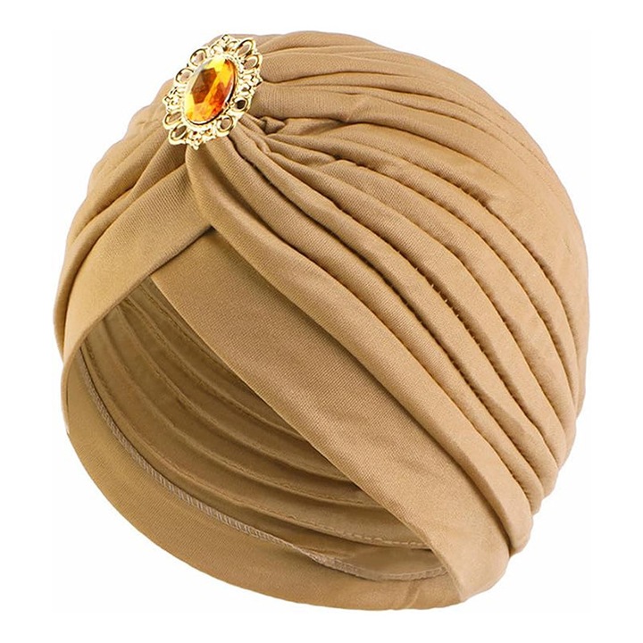 Caciula boho pentru femei, BOMSTOM, design etnic retro, elastica, 53-58cm, poliester