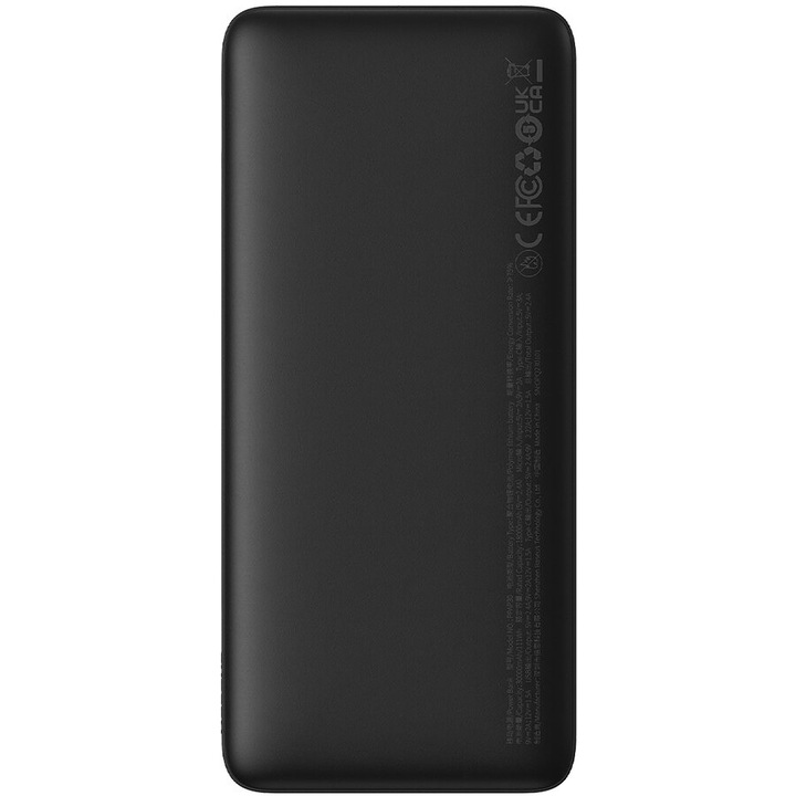 Bancă de alimentare pentru mobil, Baseus, 30000 mAh, 20 W, Negru, USB-C