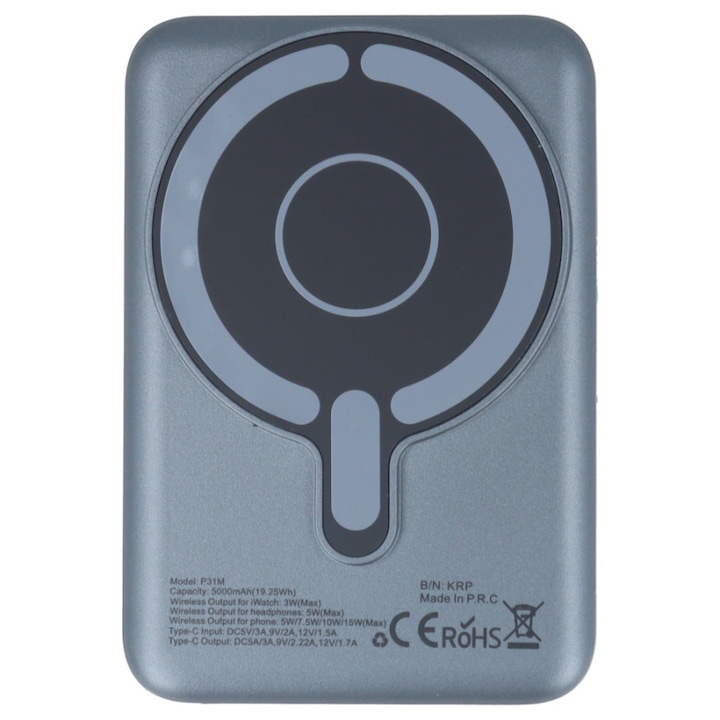 PowerBank KAMALION, compatibil MagSafe 5000 mAh