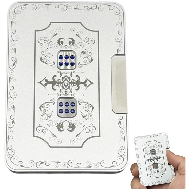 Jucărie mecanică 3D cu zaruri, set spinner D-ice, metal, portabil, pentru ameliorarea stresului