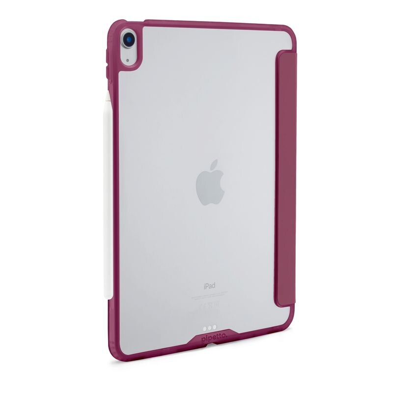 Husă flip cover Pipetto Origami No1, Burgundy, 5 poziții de susținere, compatibilă cu iPad 10 (2022)