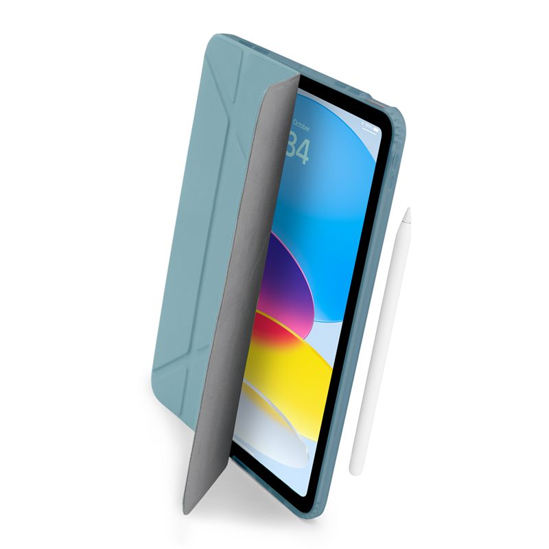 Husa flip cover Pipetto Origami No1 Original compatibila cu iPad (A16) / iPad 2022, Verde