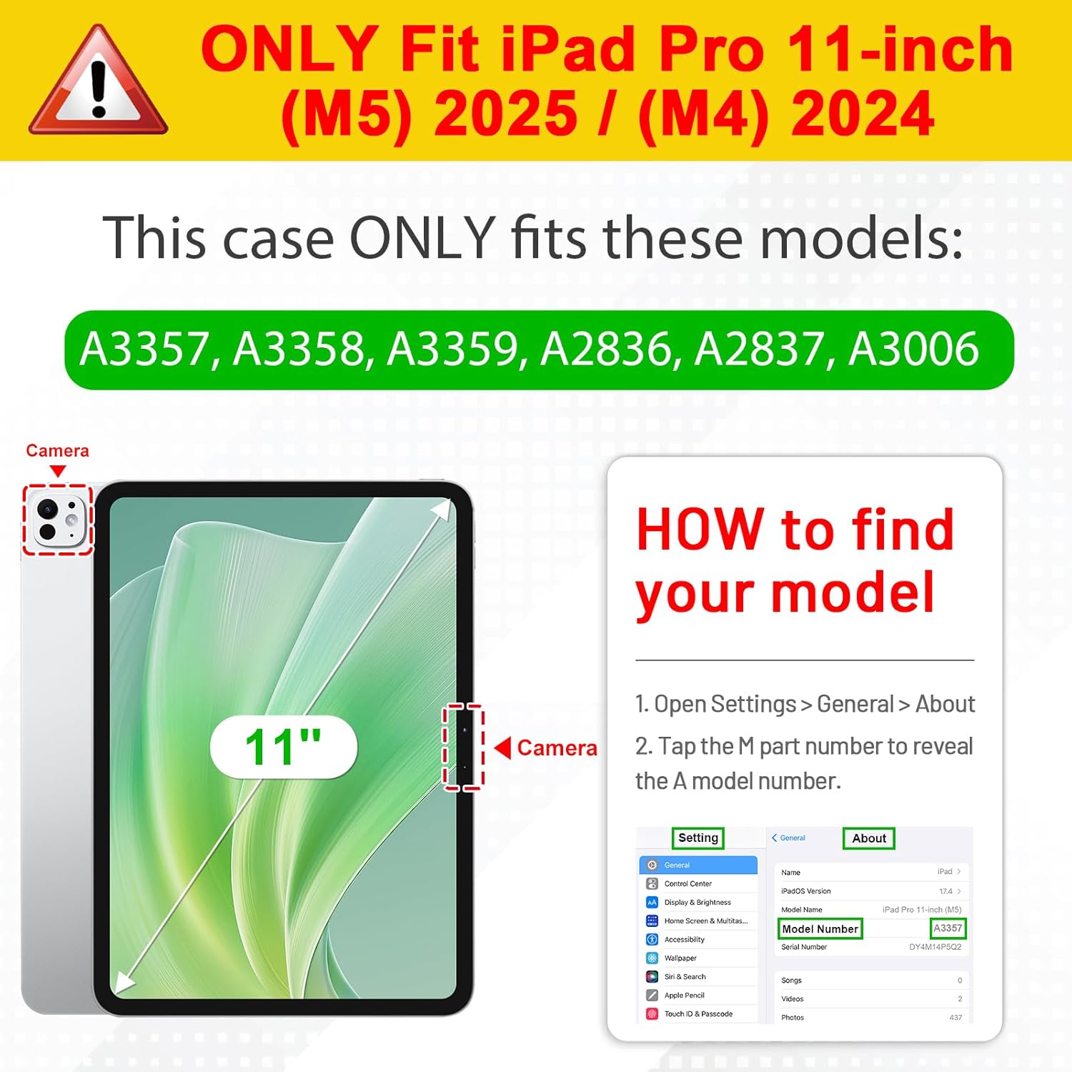 Husă tip carte OSIRION pentru iPad Pro 11 inch, suport magnetic, Auto Sleep/Wake, Starlight