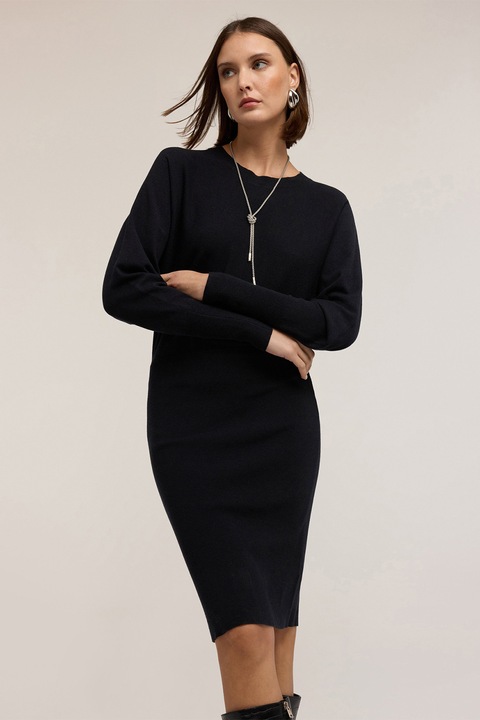 Motivi, Rochie cu maneci bishop, Negru