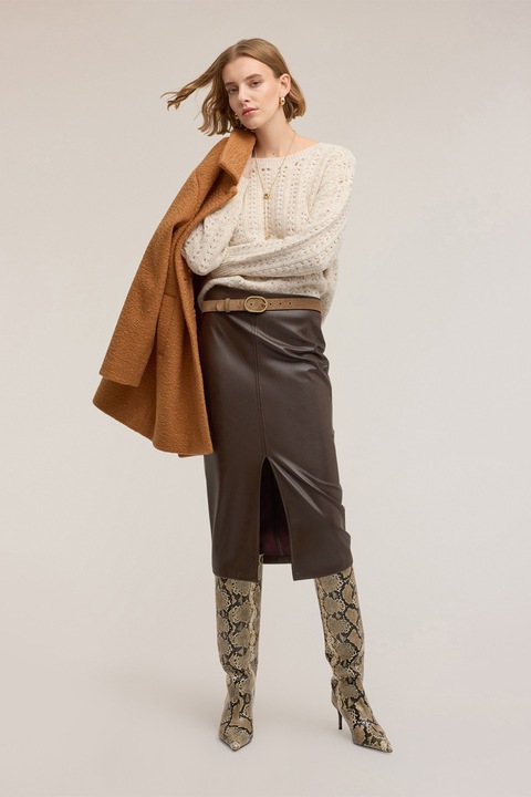 Motivi, Pulover lejer cu maneci cazute, Bej