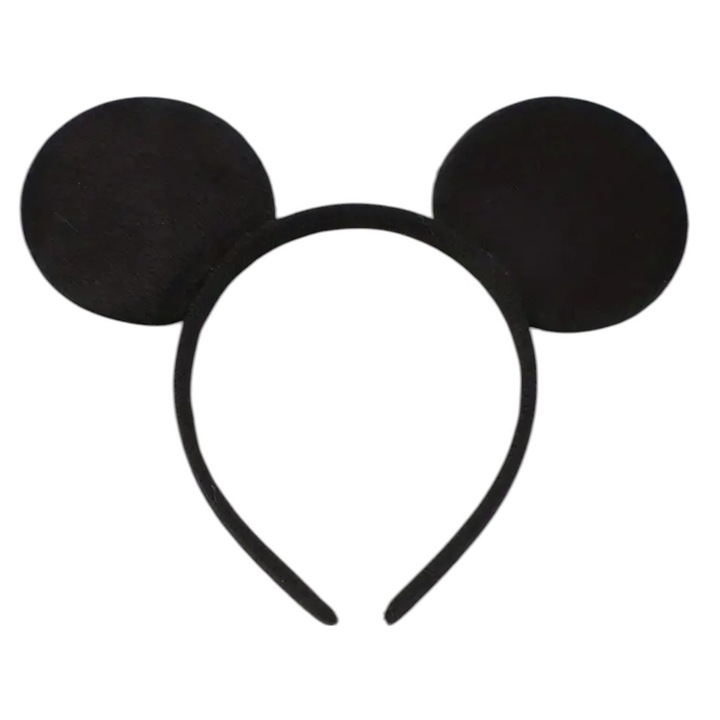 Bentita model urechi Mickey Mouse, negre, marime universala
