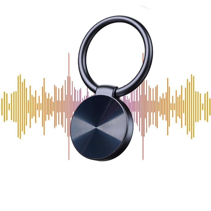 Мини Рекордер Шпион Ключодържател, Гласова Активация, 40 Часа Непрекъснат Запис, Дискретен Микрофон за Слушане, DSP Намаляване на Шума, Автоматично Запазване, Водоустойчив IP44, Камуфлажен, 29гр