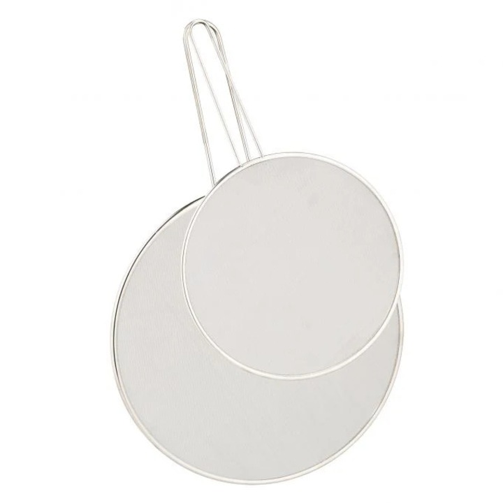 Apărătoare de stropire pentru tigăi set de 2, B2X, inox, 50x33x1cm