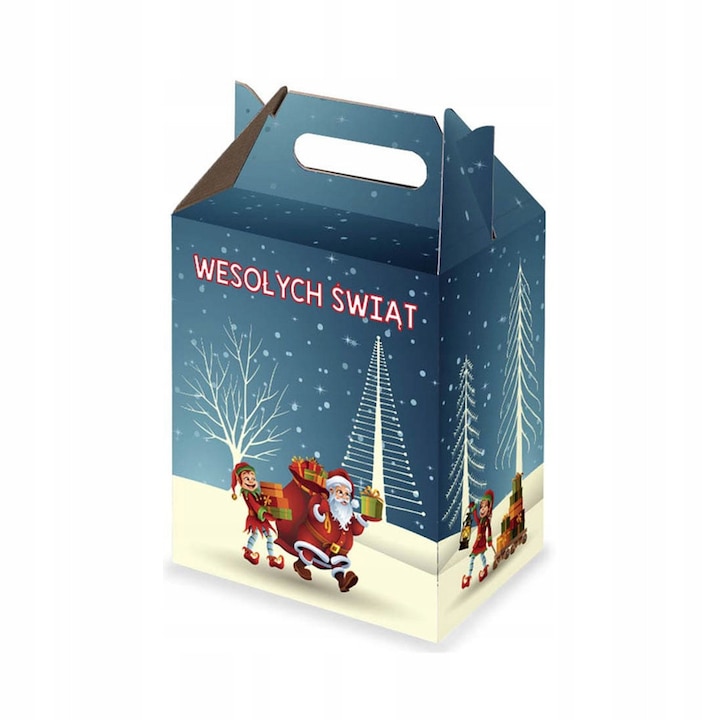 Cutie Decorativa, Neopren, Microunde E 380 G/M², Folie Creta 250 G/M², Imprimare Offset, Cmyk 4/0, Executie De Inalta Calitate, 190 Mm X 130 Mm X 220 Mm, Albastru