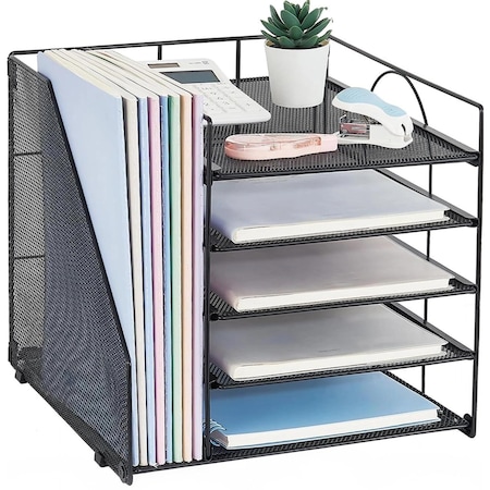 Organizator de birou cu 5 compartimente
