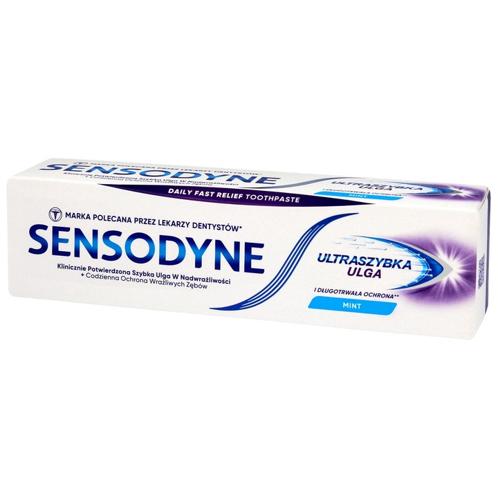 Паста за зъби SENSODYNE Ultraszybka Ulgă, 75мл, бърз ефект, за чувствителни зъби
