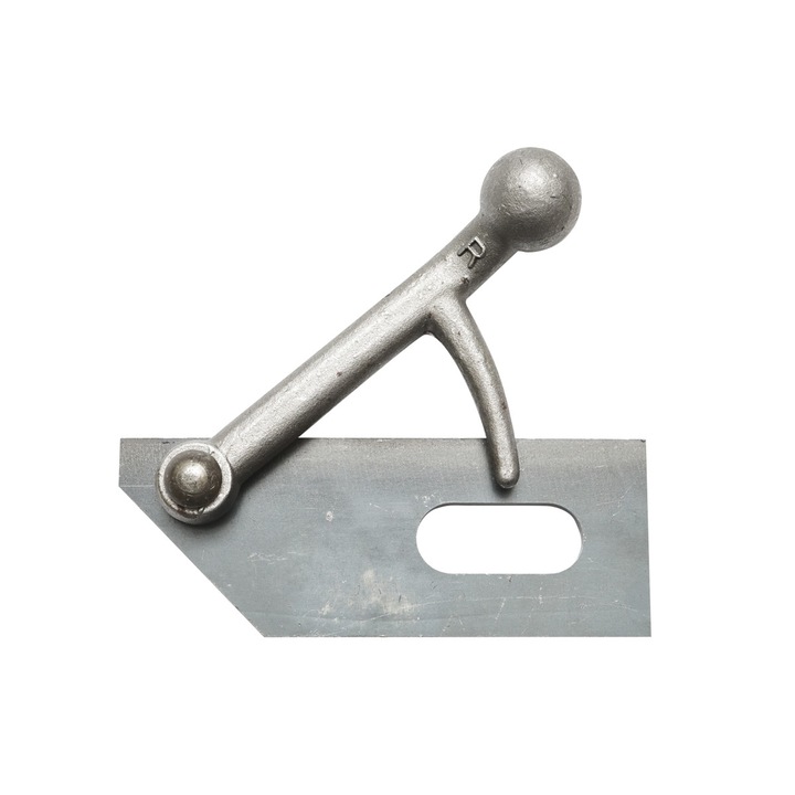 Balama dreapta cu suport si carlig de blocare pentru obloane remorca auto