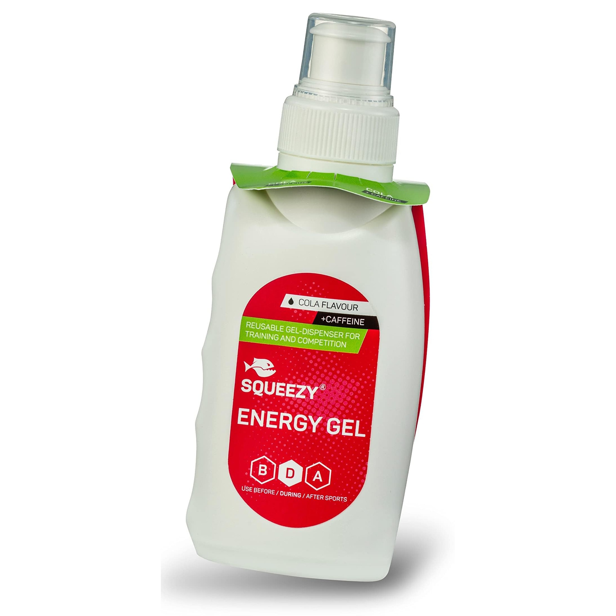 Gel energizant Squeezy, Cola și cafeină, 125 ml, pentru energie