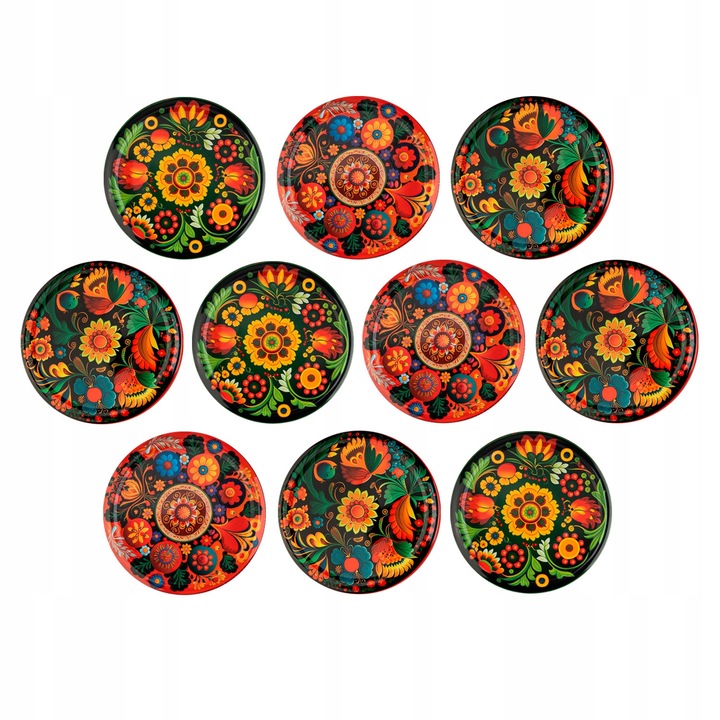Set Capace 6 Carlige, SuperButelki, Ermetic, Rotund, Durabil, Etans, Universal, Pentru Conserve de Casa, De Inalta Caliate, Plastic, 82 mm, Multicolor, 40 Buc