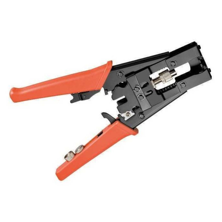 Cleste de serizare conectori F IEC BNC RCA tip compresie