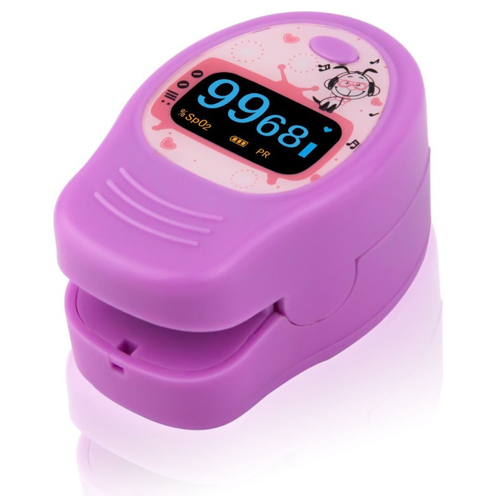 Pulsoximetru Pediatric de Deget – masurare SpO₂, Puls si Indice de Perfuzie