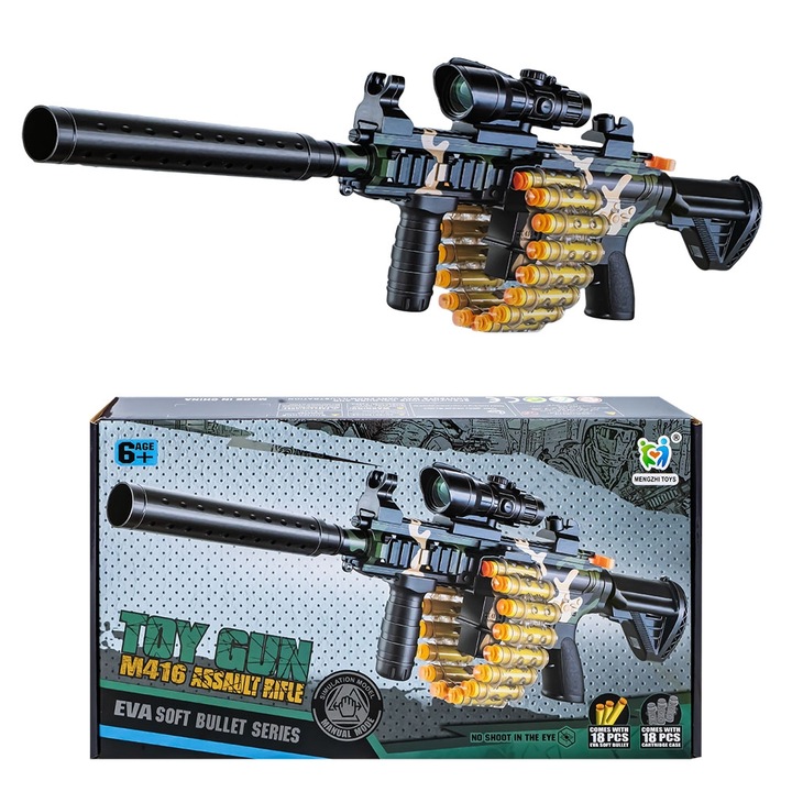 Pusca + gloante burete