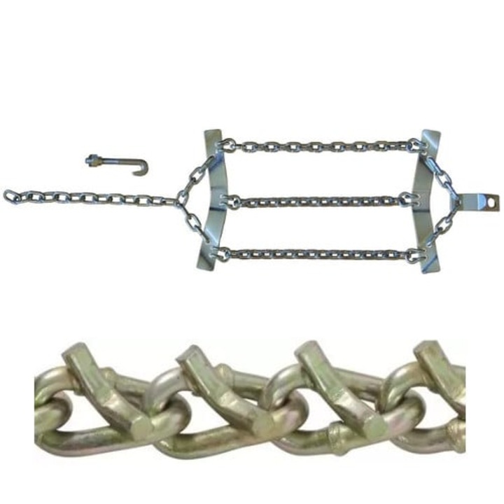 Lant antiderapant Hico V-BAR pentru camion, cu gheare, 22.5