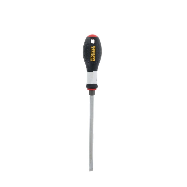 Șurubelniță mecanică Stanley, 8x175x1, 6 mm, maner ergonomic, capăt convex