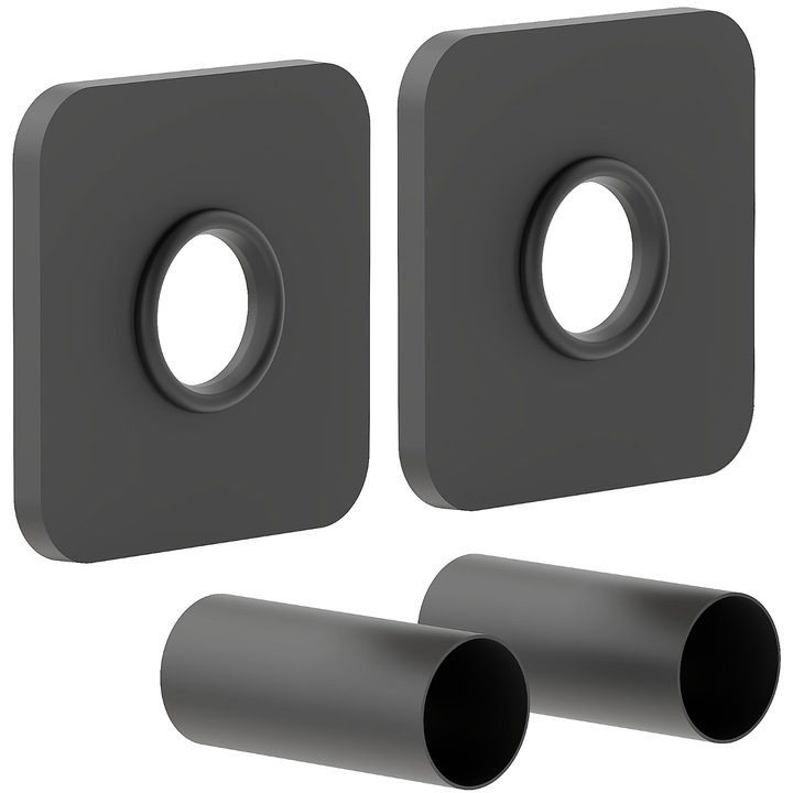 Set de mască calorifer Mexen S, antracit, pentru instalații termice