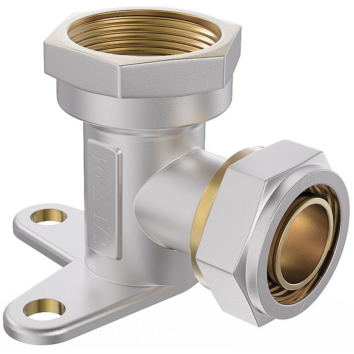 Cot Mexen PEX-S fixat pe perete, 20mm x 3/4" GW, pentru instalații sanitare