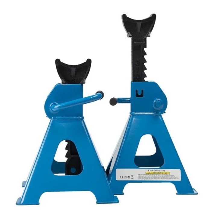 Set capre auto hidraulice 3 tone, suporturi din otel, raza de ridicare 290x430mm