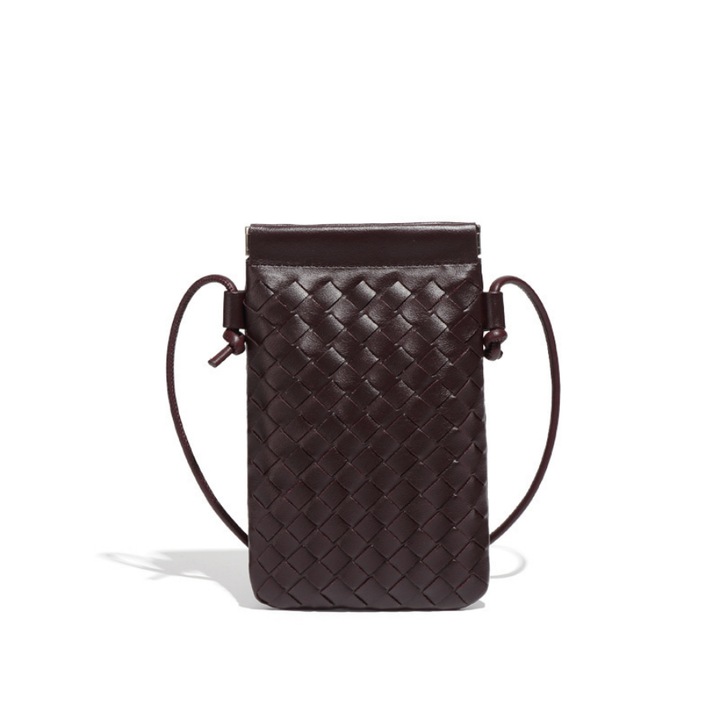 Kézzel készített női táska, minimalista stílusú, sokoldalú, lila, 13x1x20cm