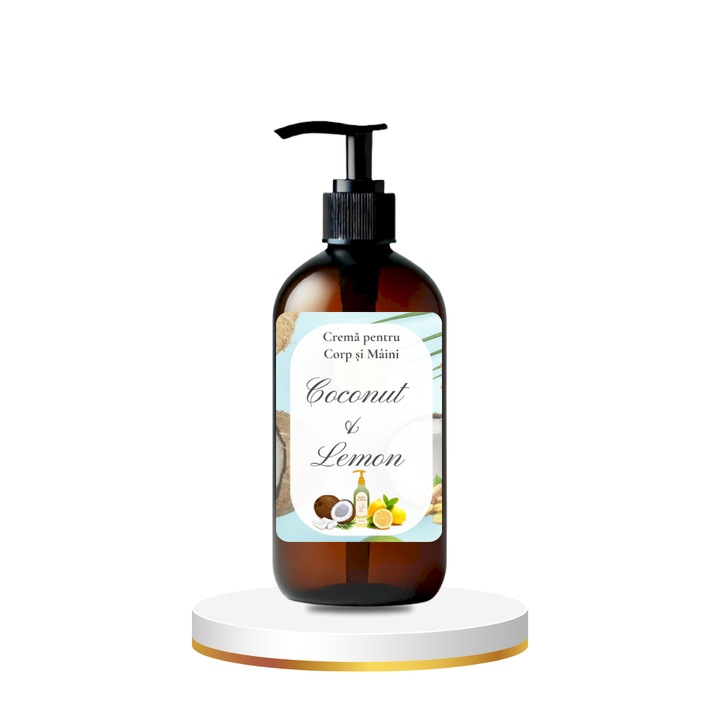 Kéz- és testkrém, Kókusz és citrom, 300ml