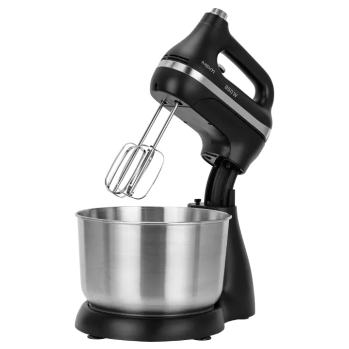 Mixer, MPM, MMR-26Z/C, 850W, bol inox 6.5L, 5 viteze, Negru