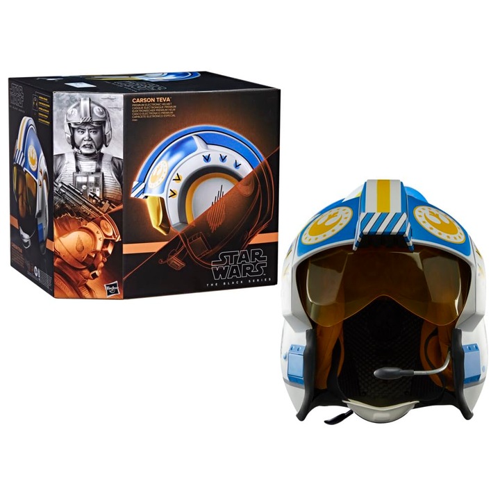 Cască electronică Star Wars Black Series, LED-uri avansate, efecte sonore, neagră