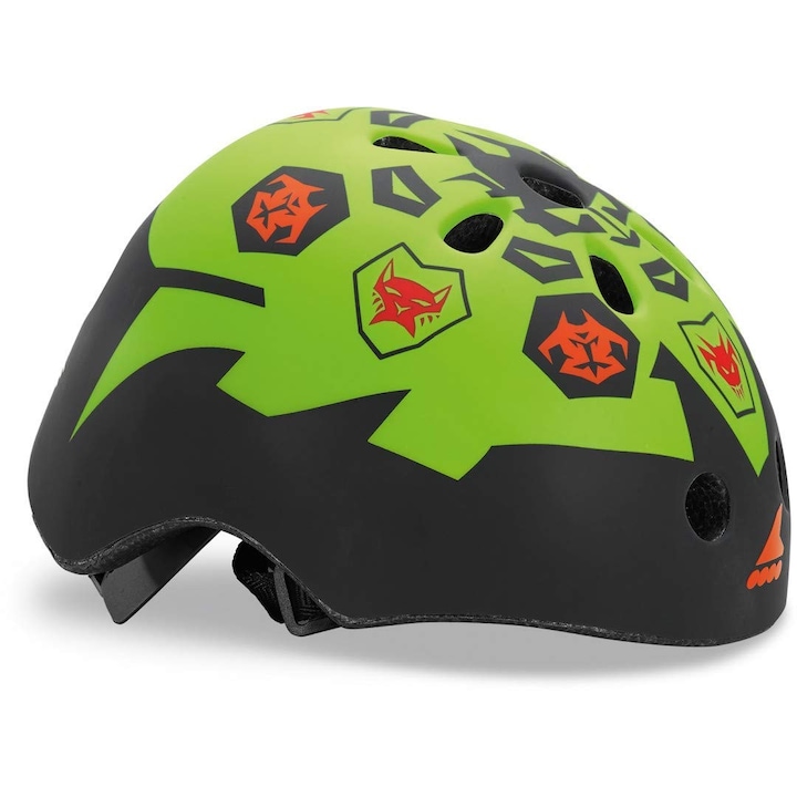 Casti cu fir ROLLERBLADE Twist Jr, pentru băieți, negru/gălbenuș-lime, mărimea S