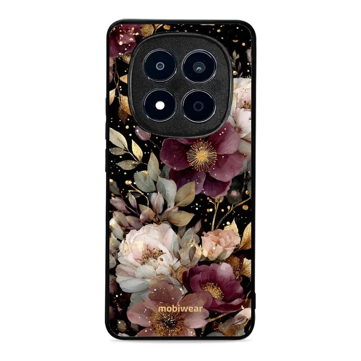 Husa telefon Mobiwear Glossy, pentru Xiaomi Redmi Note 15 Pro Plus 5G, design floral, rezistenta la socuri si zgarieturi, multicolor