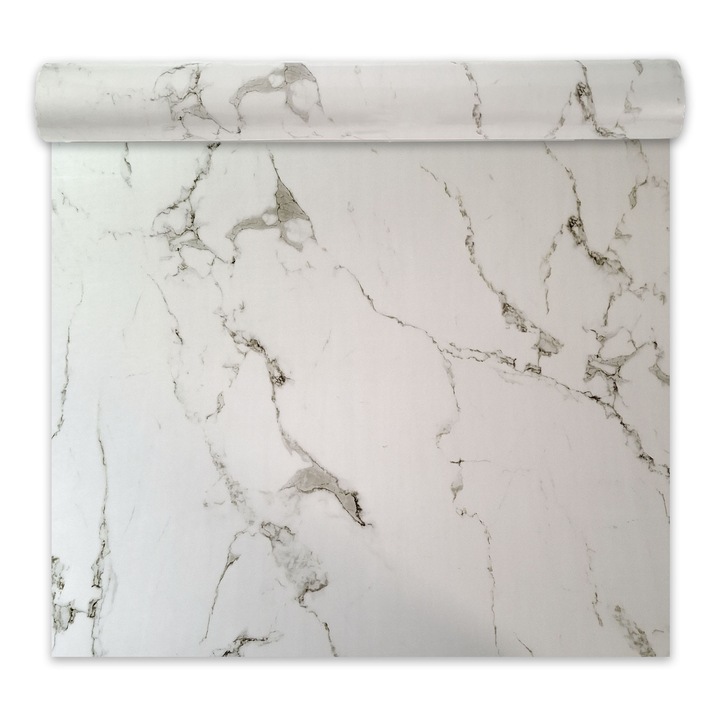 Rola panou autoadeziv, Naimeed D7365, design modern, 2.5mm grosime, 120x280cm, Alb