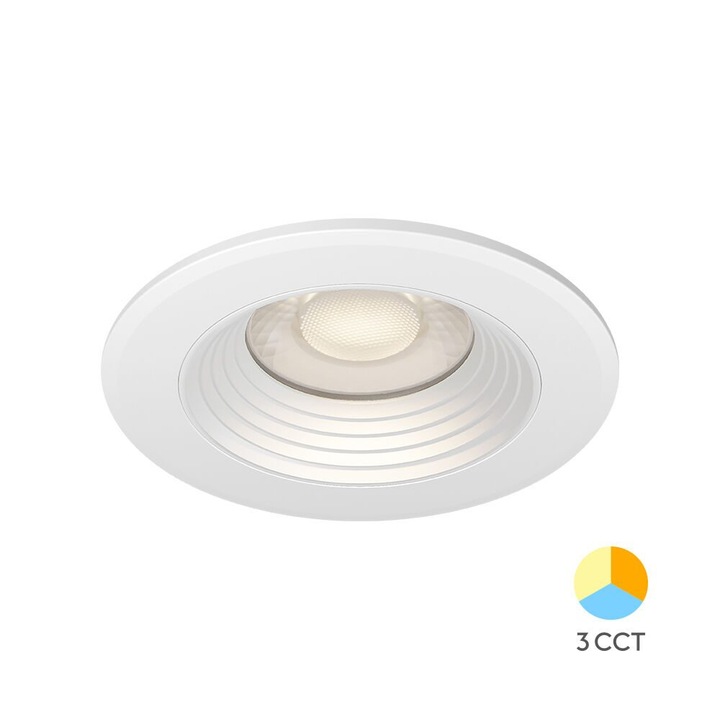 Spot LED Rotund Braytron 6, 5W Dimabil 3in1 Alb IP20