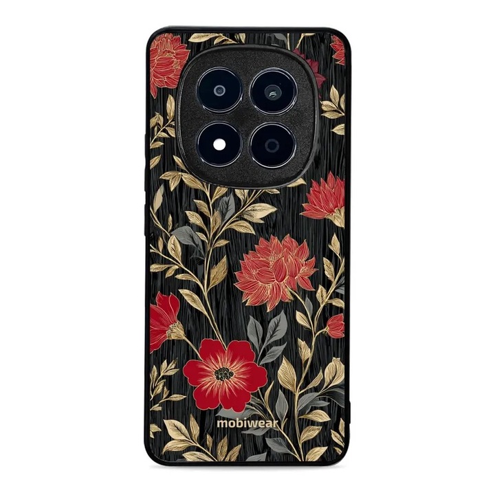 Husa telefon Mobiwear, Compatibila cu Xiaomi Redmi Note 15 Pro Plus 5G, design floral, rezistent la socuri, multicolor