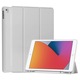 Husa tableta pentru Samsung Galaxy Tab A11 Plus / A9 Plus, suport Pencil, functie Sleep/Wake, Flex Trifold, set cu sticker, Gri