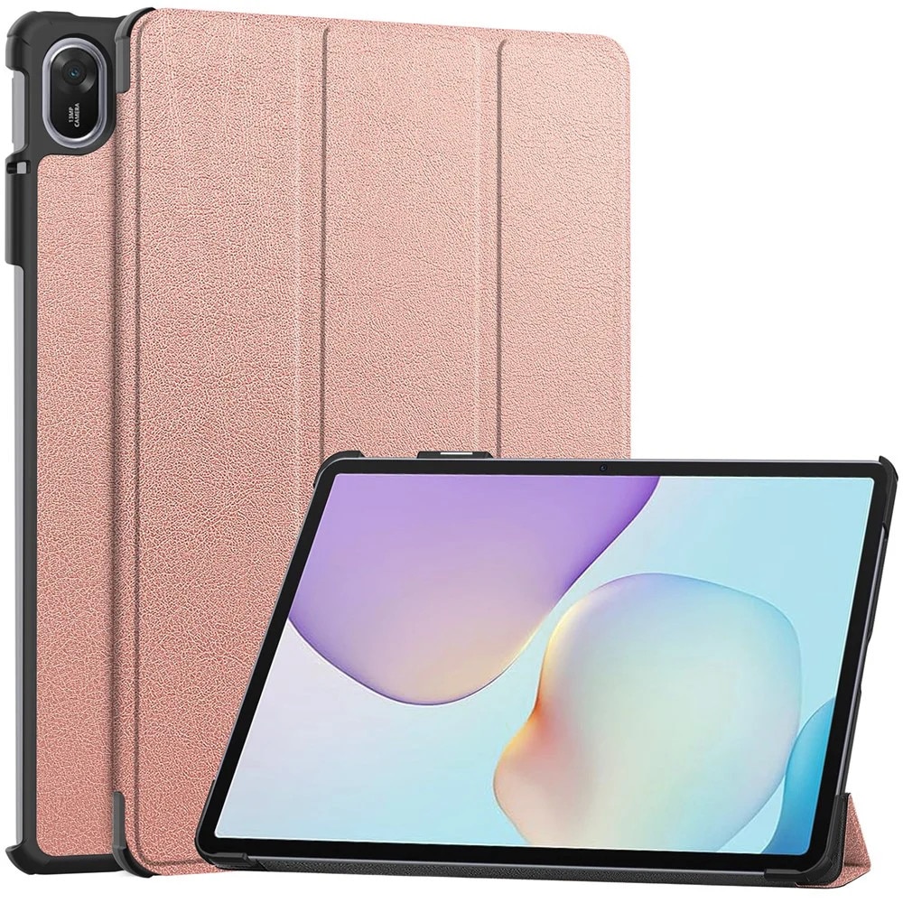 Husa tableta pentru Huawei MatePad 11.5 (2025), SKYDDAR INNOVATION, cu suport Multi-Unghi si functie Sleep/Wake, FoldPro, Roz, set cu sticker
