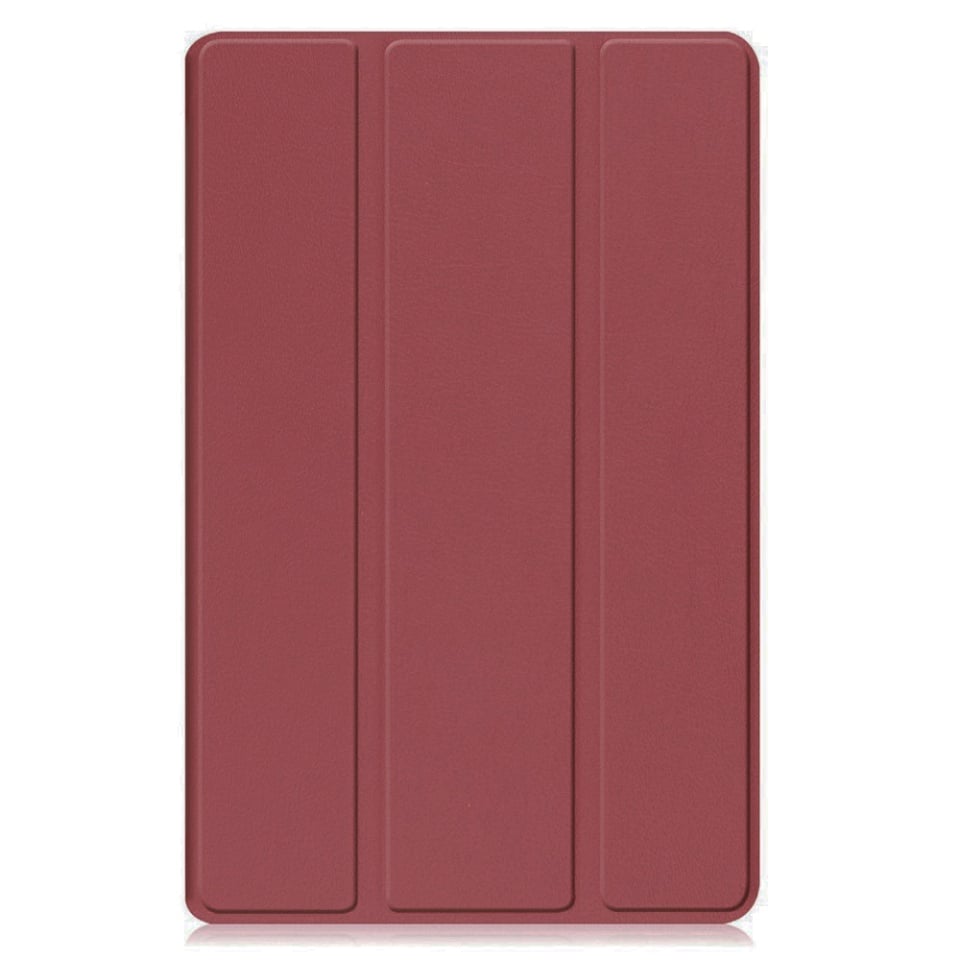 Husa tableta pentru Samsung Galaxy Tab A11 Plus / A9 Plus, SKYDDAR INNOVATION, cu suport Multi-Unghi si functie Sleep/Wake, FoldPro, Rosu, set cu sticker