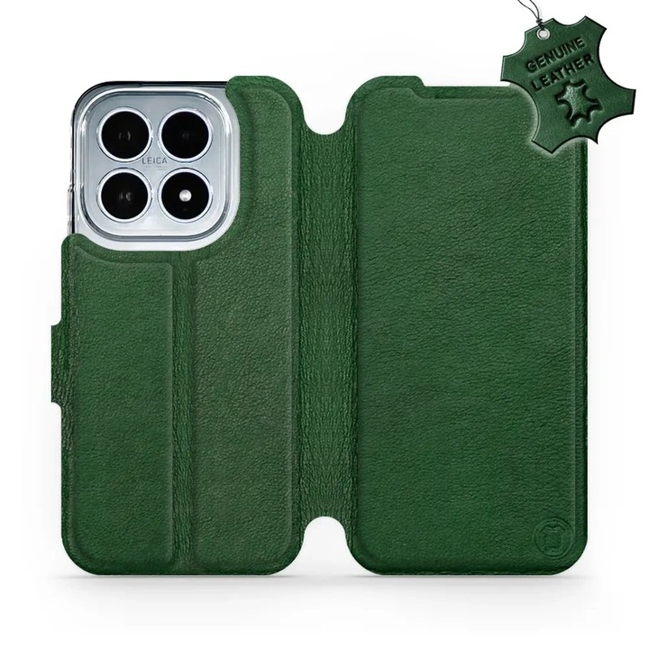 Калъф, Mobiwear - Leather - L_GRS за Xiaomi 17, Зелен