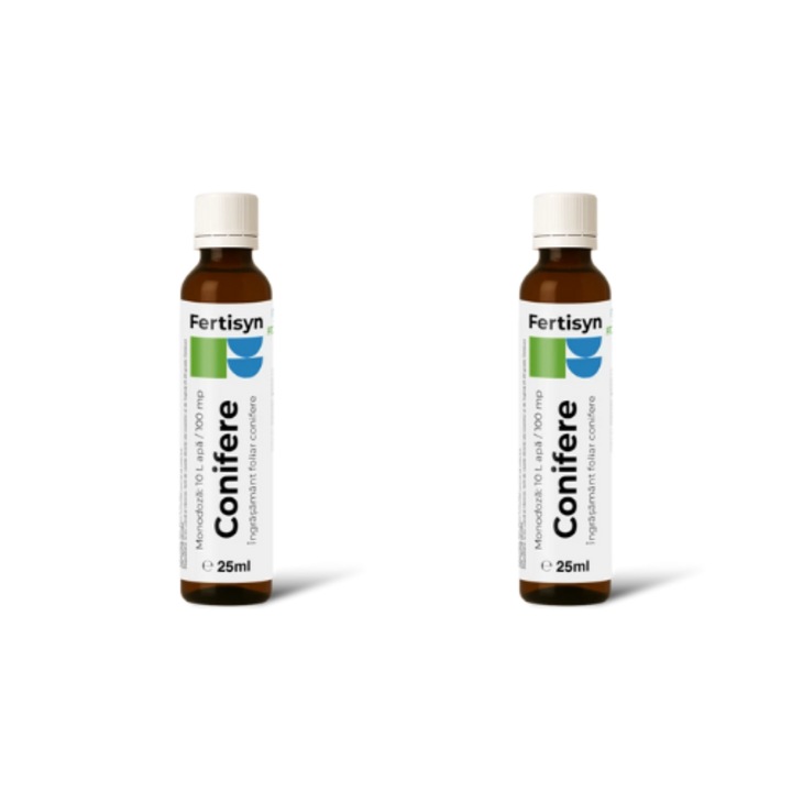 Fertilizant foliar cu azot, magneziu, sulf si cupru pentru conifere, Fertisyn Conifere, 2x25 ml
