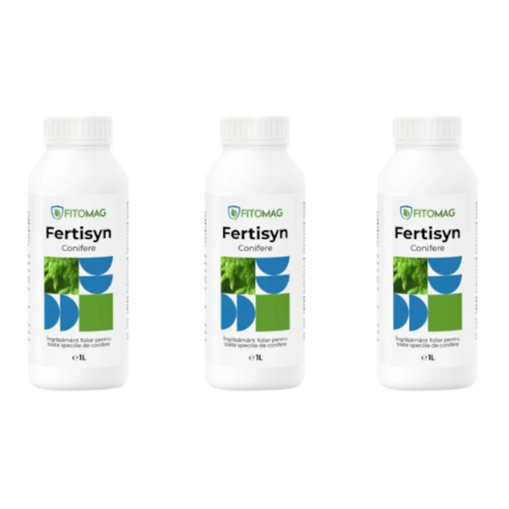 Ingrasamant foliar pentru toate speciile de conifere, tuia, brazi, molizi, Fertisyn Conifere, 3x1 l