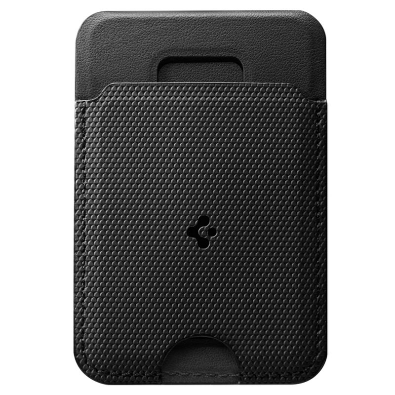 Suport universal card pentru telefon Spigen Slim Fold Stand, MagSafe, Negru