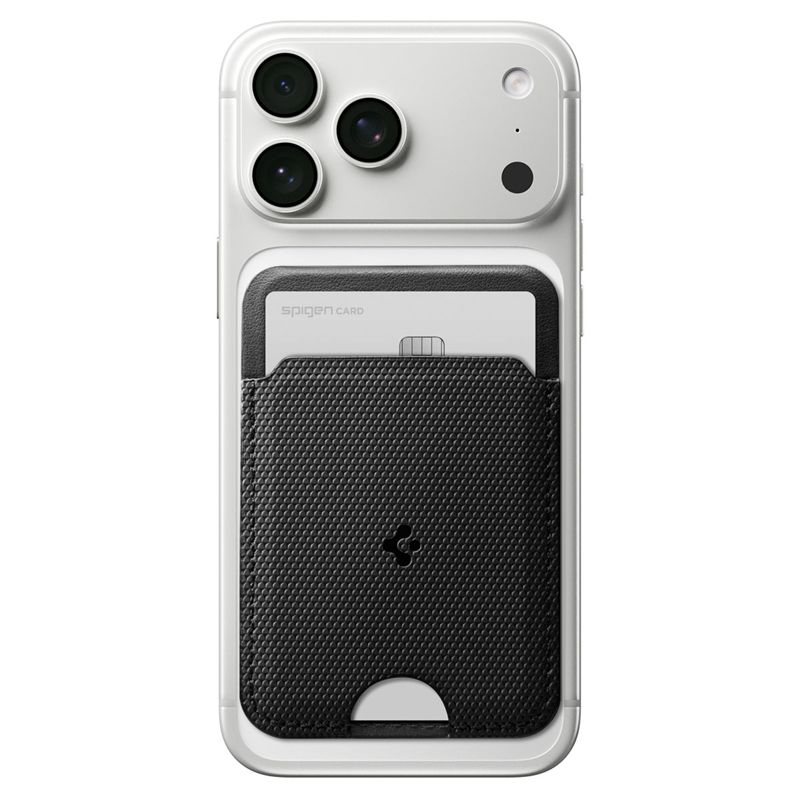 Suport universal card pentru telefon Spigen Slim Fold Stand, MagSafe, Negru