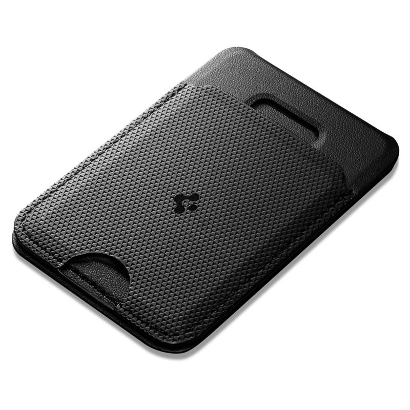 Suport universal card pentru telefon Spigen Slim Fold Stand, MagSafe, Negru