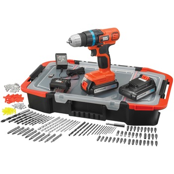 Masina de gaurit si insurubat (bormasina) cu 2 acumulatori Li-Ion Black & Decker EGBL18BAST, 1.5Ah, 650RPM, 28Nm + Cutie depozitare si 165 accesorii Masina de gaurit si insurubat (bormasina) cu 2 acumulatori Li-Ion Black & Decker EGBL18BAST, 1.5Ah, 650RPM, 28Nm + Cutie depozitare si 165 accesorii