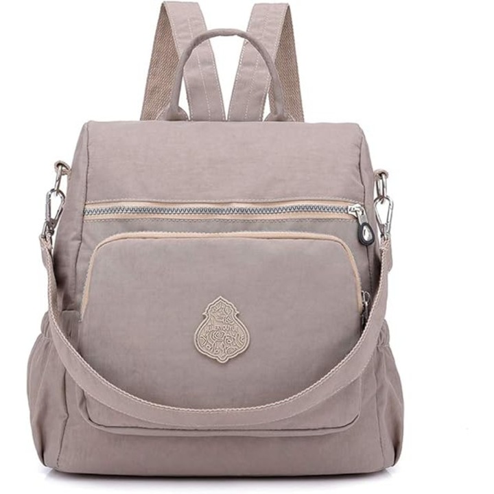 Rucsac femei, impermeabil, design anti-furt, 30x16x30cm, multicolor