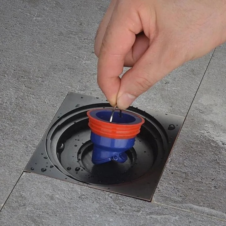 Система за оттичане на душ, против обратен поток, против миризми, силиконова, бърз дренажен клапан