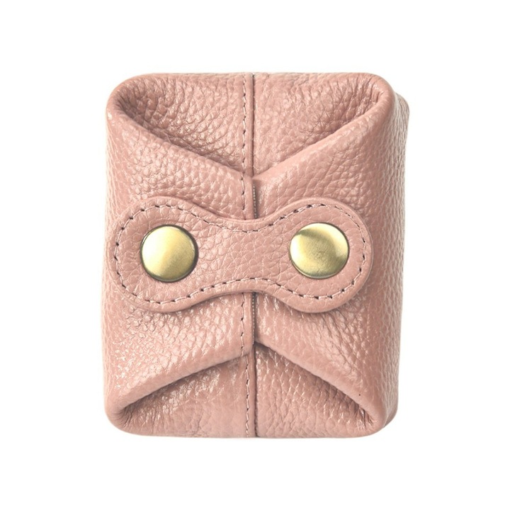 Дамско портмоне, органайзер за ключове, монети и слушалки, розово, 2079 Bean Pink